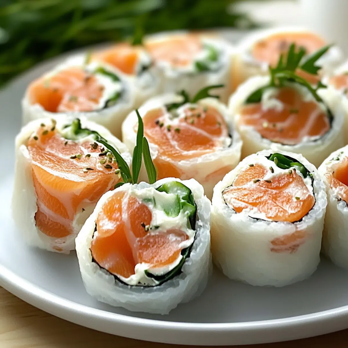 Kleine Räucherlachs Röllchen genießen für jeden Brunch